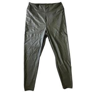 OFFLINE Aerie Real Luxe Faux Leather Legging XL Vegan Leather Green